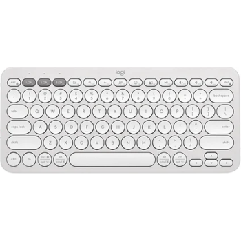 Logitech Pebble Keys 2 K380s Slim, Minimalist Bluetooth® keyboard with Customizable Keys White